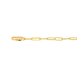 Bracelet Maille DINH VAN "Maillon" en or jaune et diamants - Castafiore