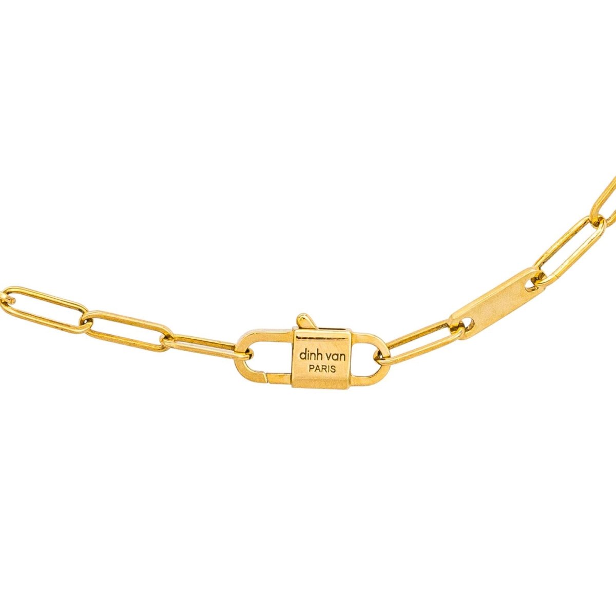 Bracelet Maille DINH VAN "Maillon" en or jaune et diamants - Castafiore
