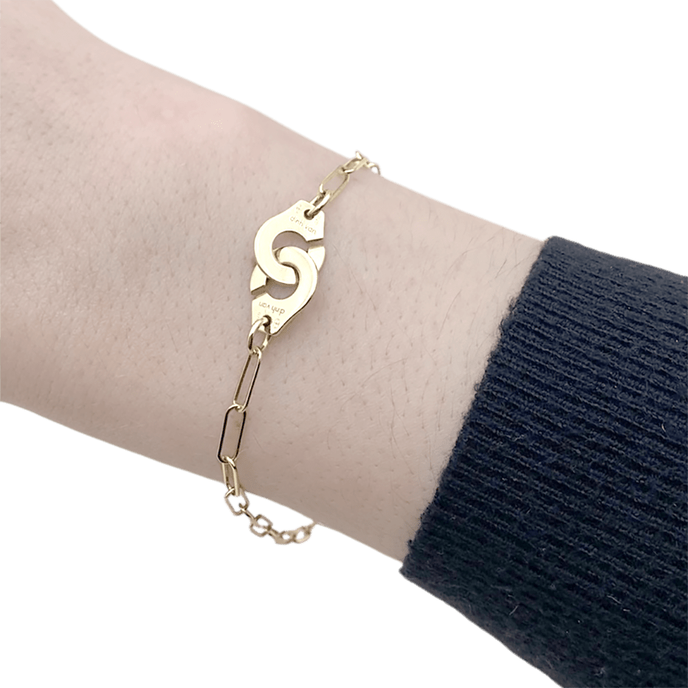 Bracelet Maille DINH VAN "Menottes R10" en or jaune - Castafiore