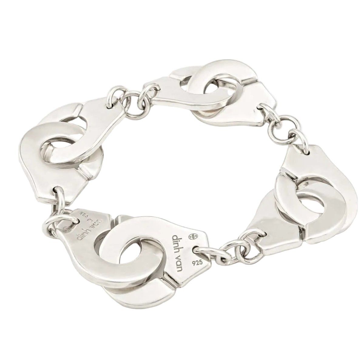 Bracelet Maille DINH VAN "Menottes R20" en argent - Castafiore