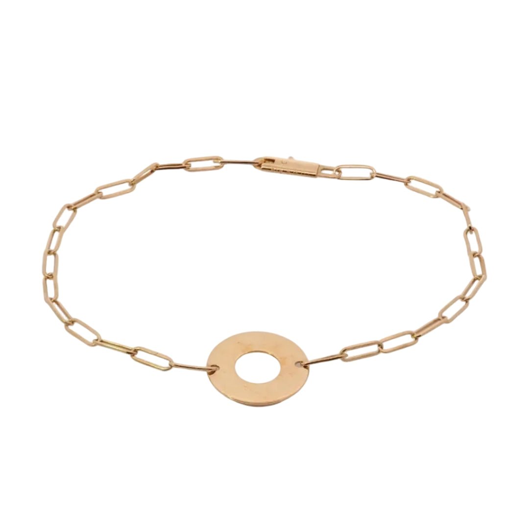 Bracelet Maille DINH VAN "R14" en or jaune - Castafiore