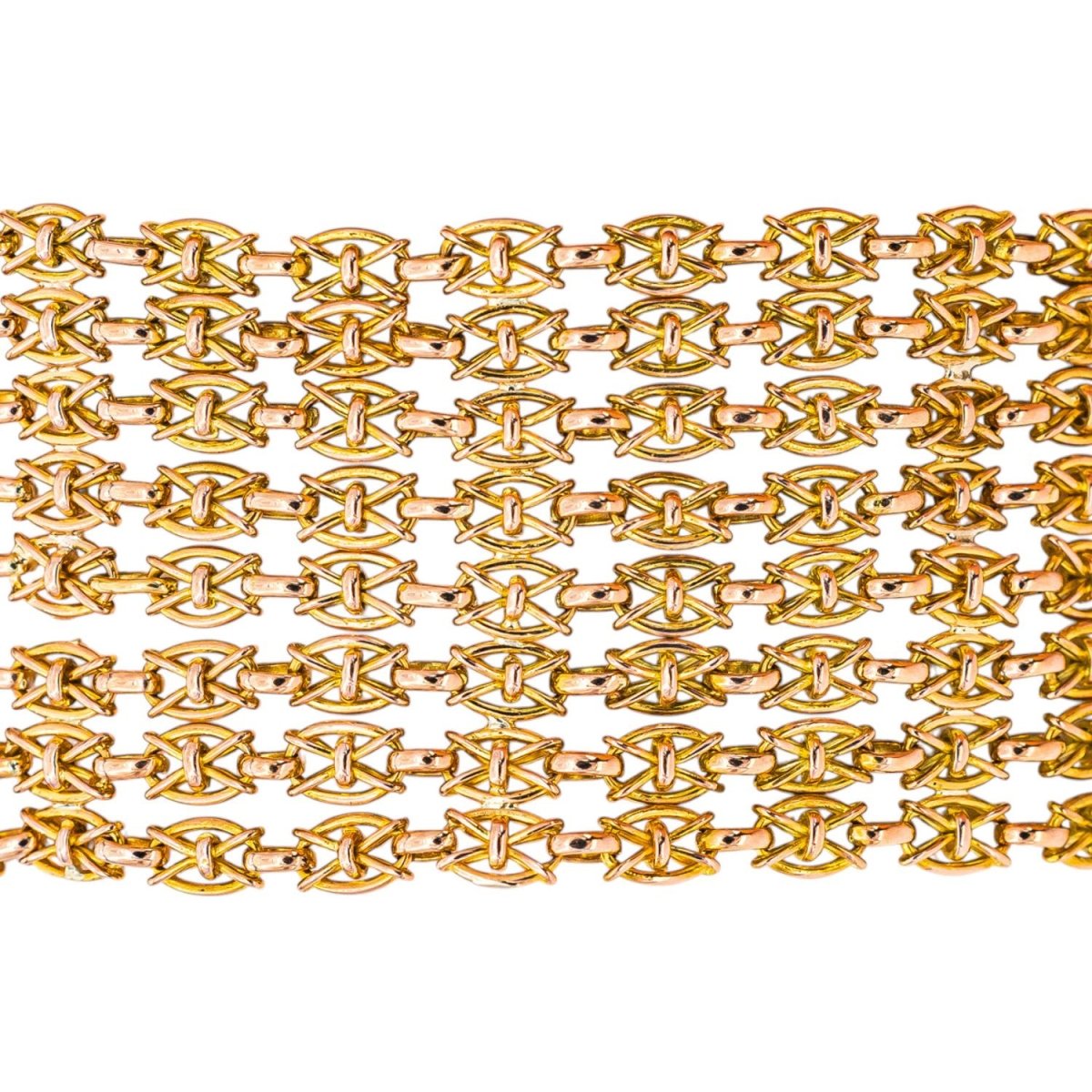 Bracelet maille drapée Or rose - Castafiore