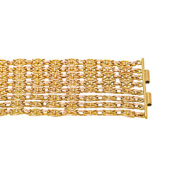 Bracelet maille drapée Or rose - Castafiore