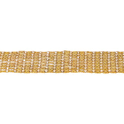 Bracelet maille drapée Or rose - Castafiore