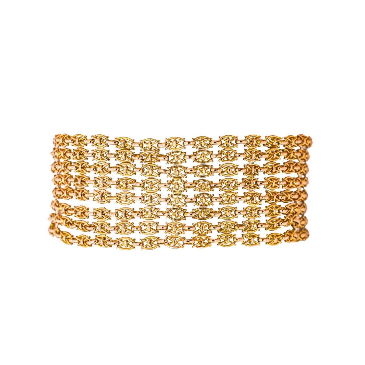 Bracelet maille drapée Or rose - Castafiore