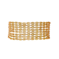 Bracelet maille drapée Or rose - Castafiore