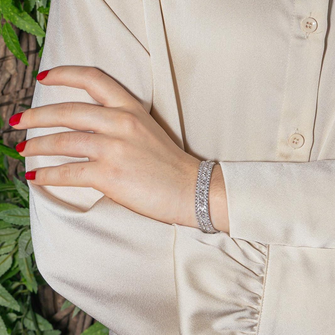 Bracelet Maille en or blanc - Castafiore