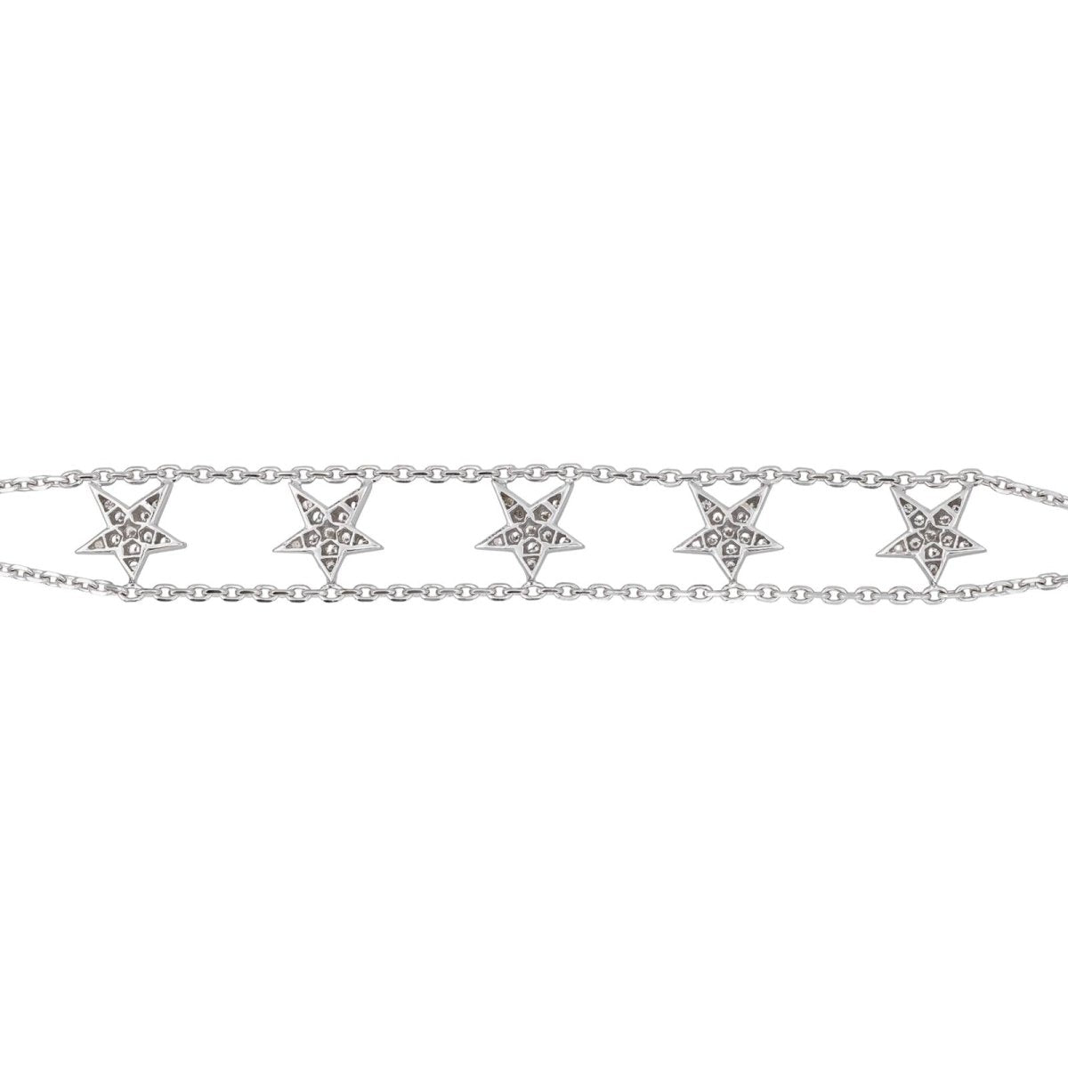 Bracelet Maille en or blanc et diamants - Castafiore