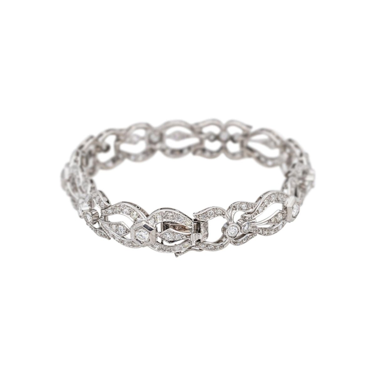 Bracelet Maille en or blanc et diamants - Castafiore