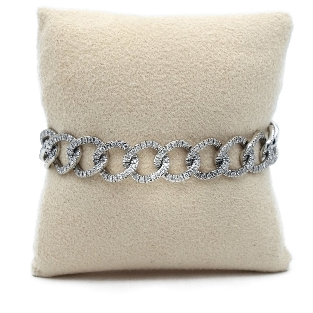 Bracelet Maille en or blanc et diamants - Castafiore