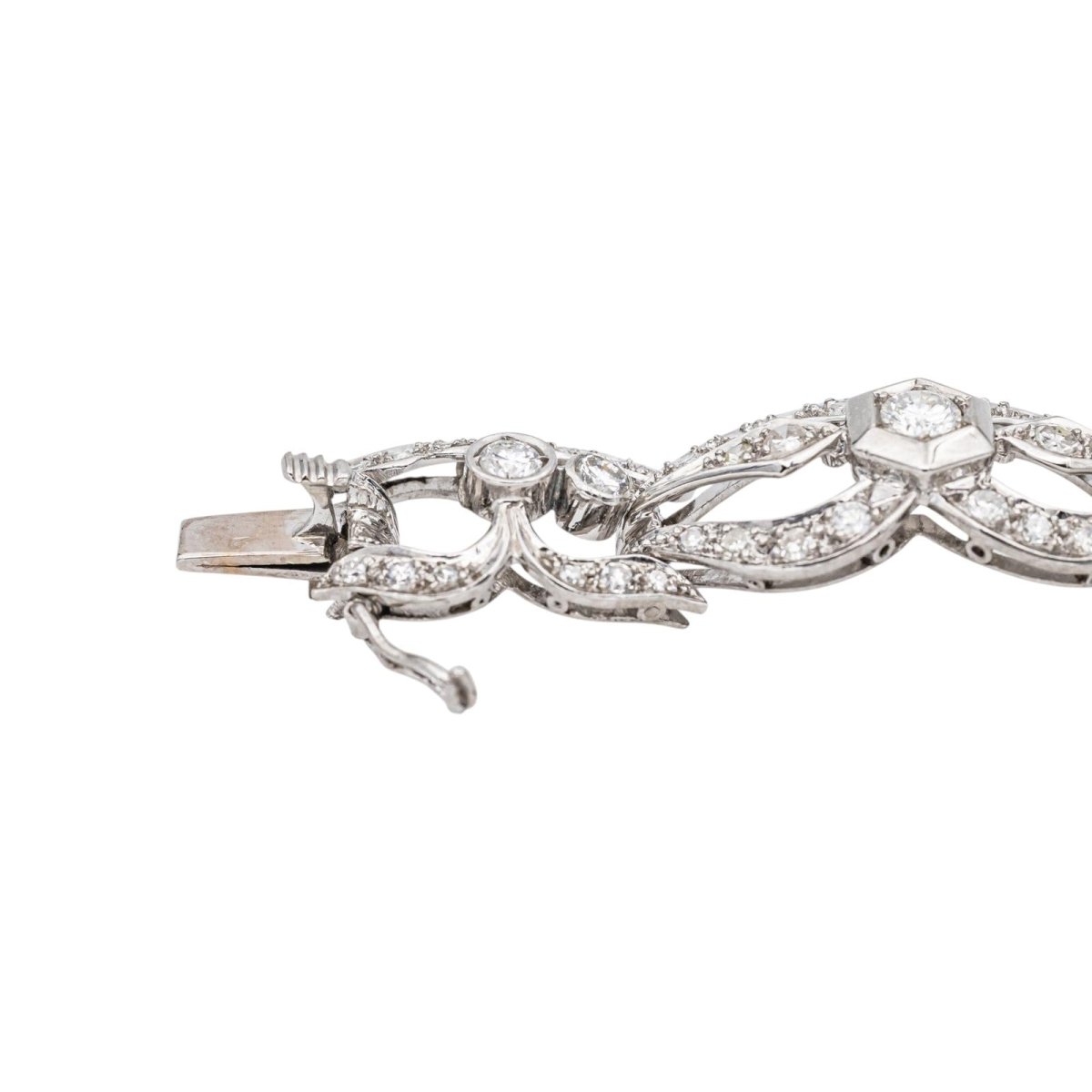Bracelet Maille en or blanc et diamants - Castafiore