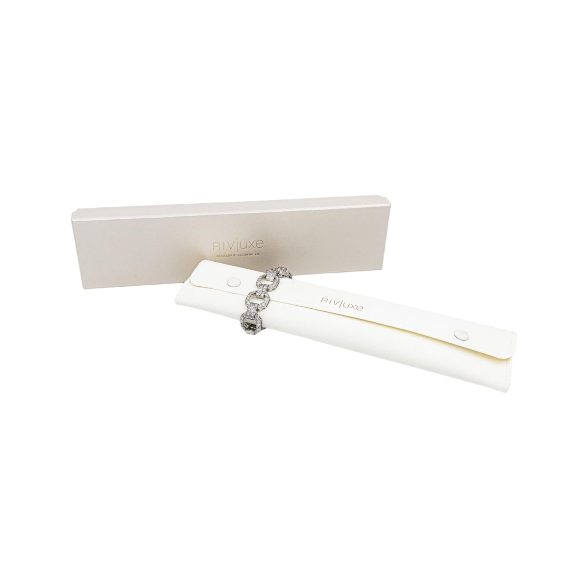 Bracelet Maille en or blanc et diamants - Castafiore