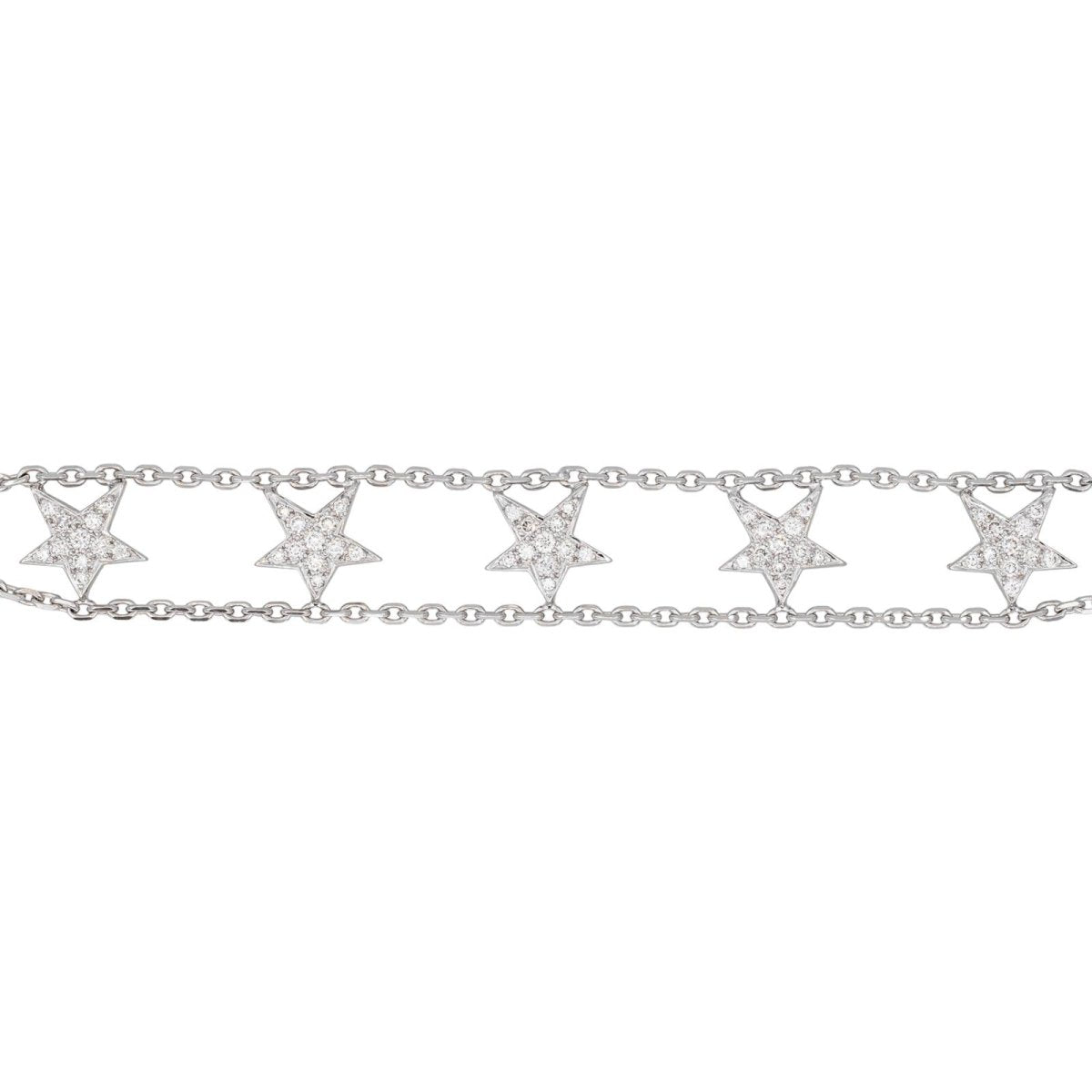 Bracelet Maille en or blanc et diamants - Castafiore