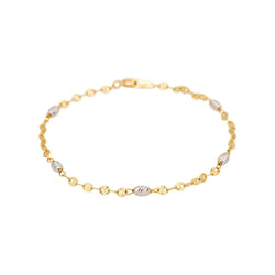 Bracelet Maille en or blanc et or jaune - Castafiore