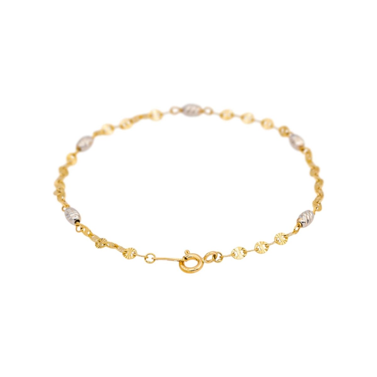 Bracelet Maille en or blanc et or jaune - Castafiore