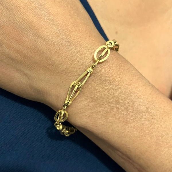 Bracelet maille en or jaune - Castafiore