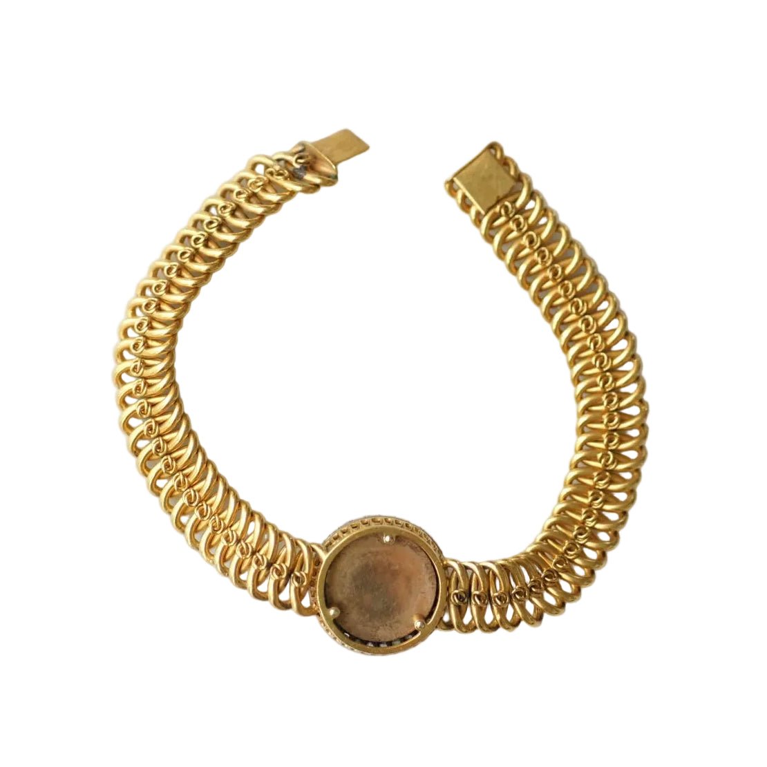 Bracelet Maille en or jaune, argent et diamants - Castafiore