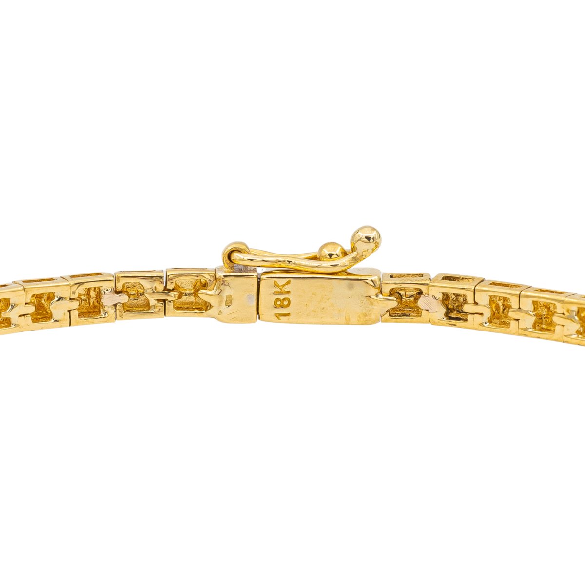 Bracelet Maille en Or jaune et blanc, Rubis et Diamant - Castafiore