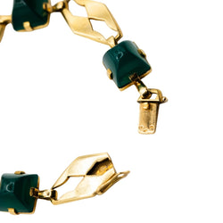 Bracelet Maille en or jaune et chrysoprase - Castafiore