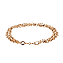 Bracelet Maille en or jaune et diamant - Castafiore