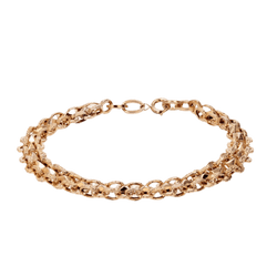 Bracelet Maille en or jaune et diamant - Castafiore