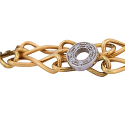 Bracelet Maille en or jaune et diamants - Castafiore