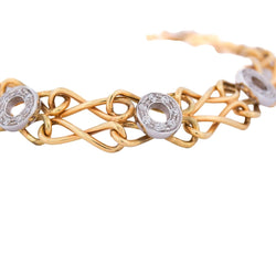 Bracelet Maille en or jaune et diamants - Castafiore