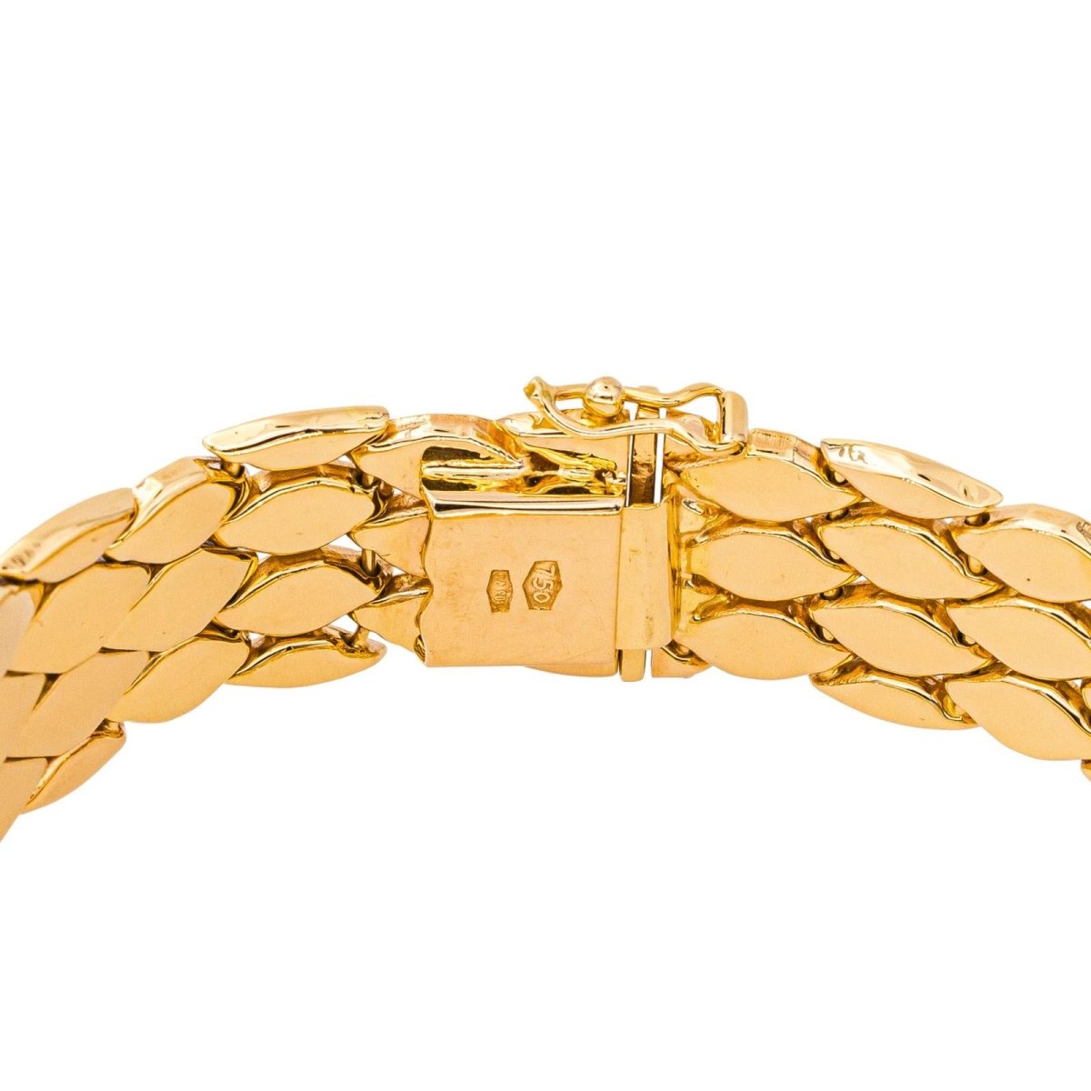 Bracelet Maille en or jaune et or blanc - Castafiore