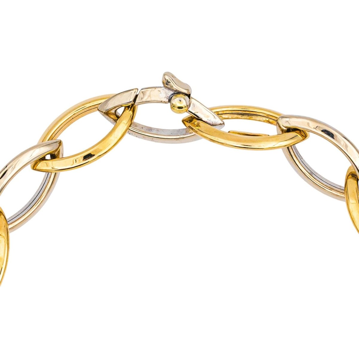 Bracelet Maille en or jaune et or blanc - Castafiore