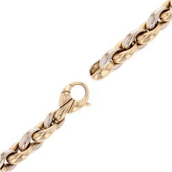 Bracelet Maille en or jaune et or blanc - Castafiore