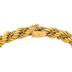 Bracelet Maille en or jaune et or blanc - Castafiore
