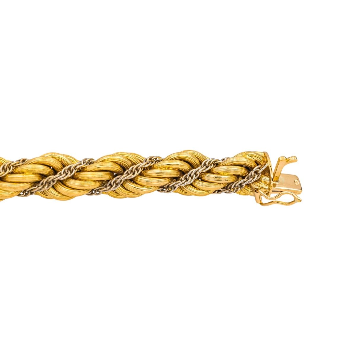 Bracelet Maille en or jaune et or blanc - Castafiore