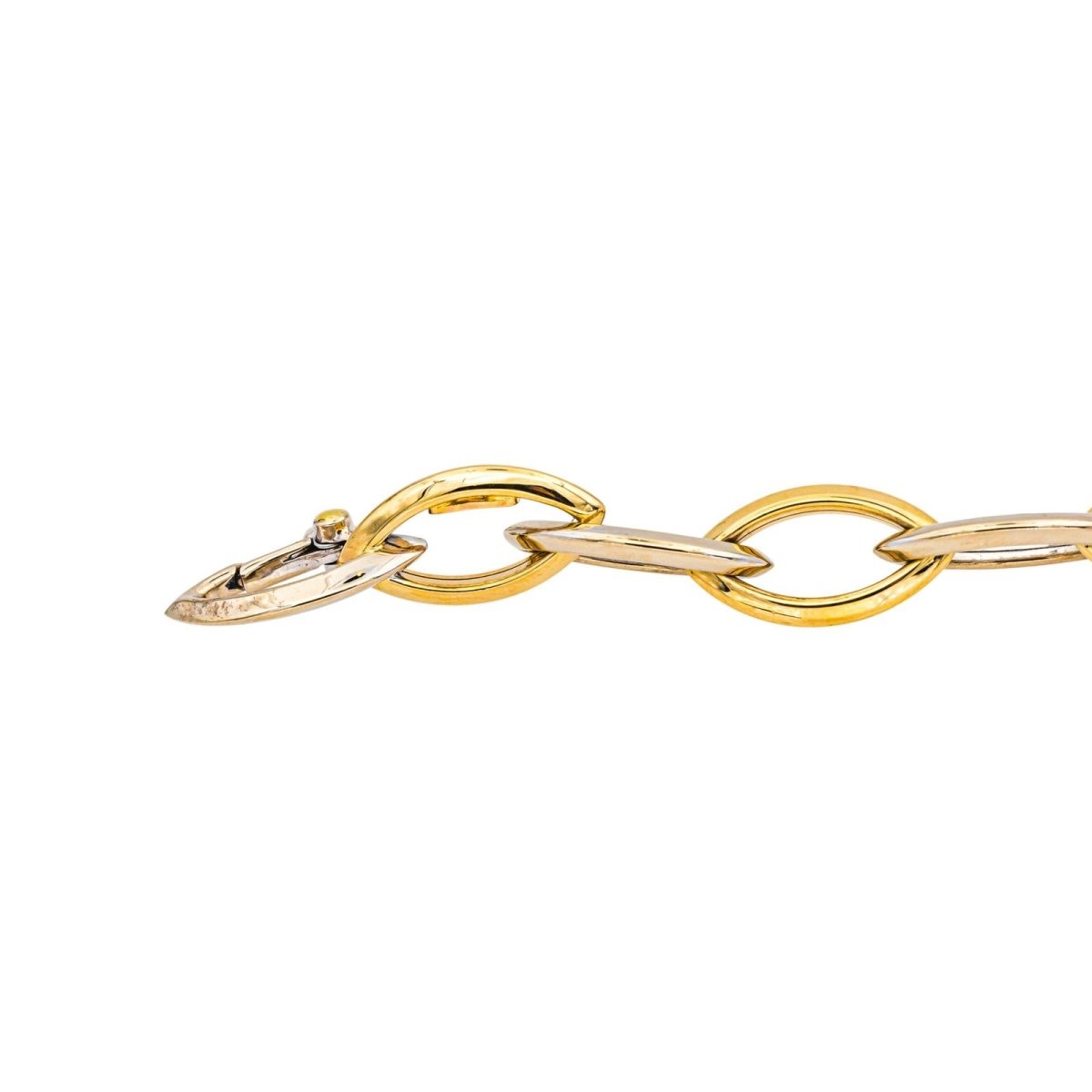 Bracelet Maille en or jaune et or blanc - Castafiore