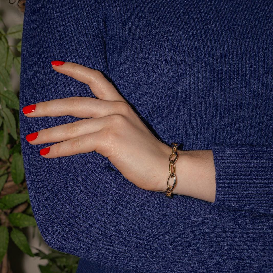 Bracelet Maille en or jaune et or blanc - Castafiore