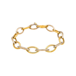 Bracelet Maille en or jaune et or blanc - Castafiore