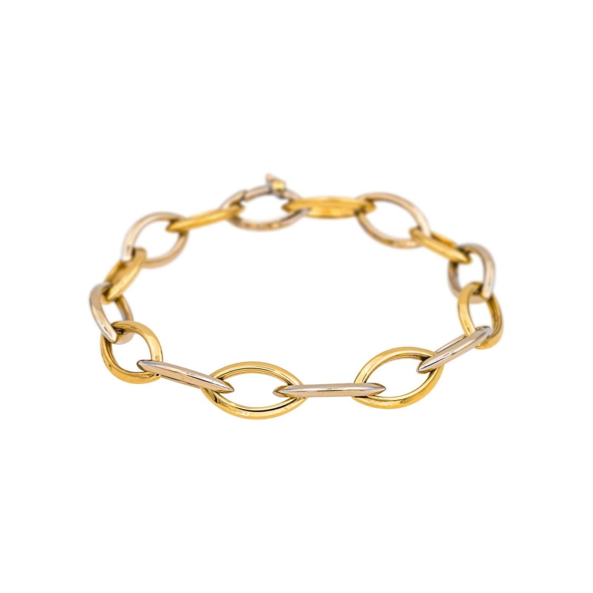 Bracelet Maille en or jaune et or blanc - Castafiore