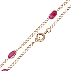 Bracelet Maille en or jaune et rubis - Castafiore