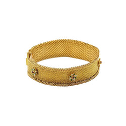 Bracelet Maille en or jaune et rubis - Castafiore