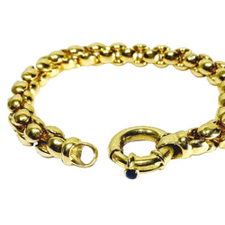 Bracelet Maille en or jaune et saphir - Castafiore
