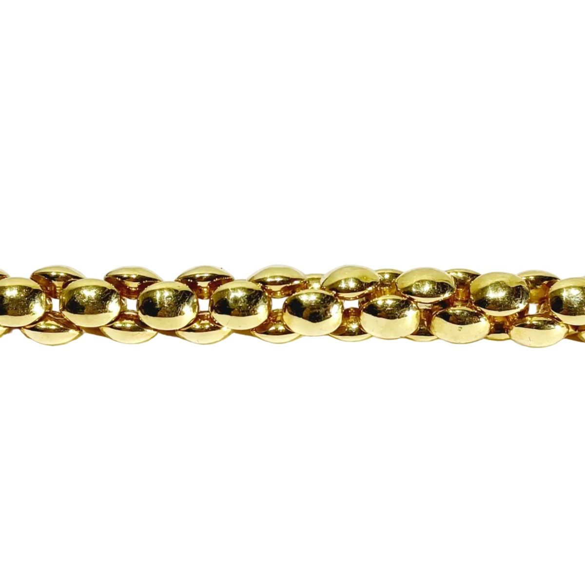 Bracelet Maille en or jaune et saphir - Castafiore