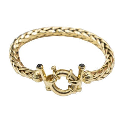 Bracelet Maille en or jaune et saphir - Castafiore