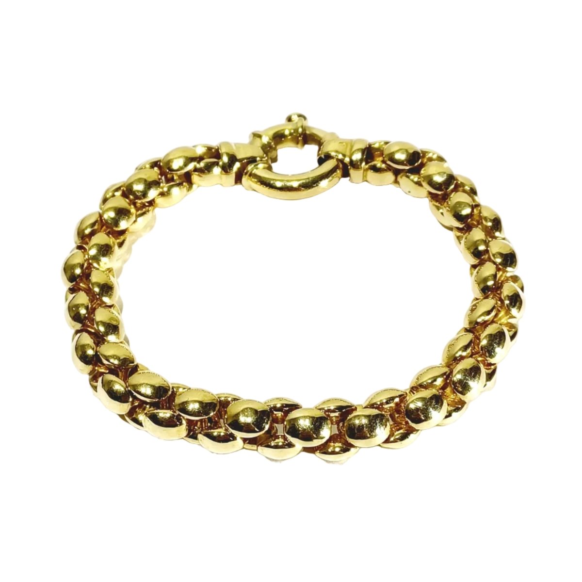 Bracelet Maille en or jaune et saphir - Castafiore
