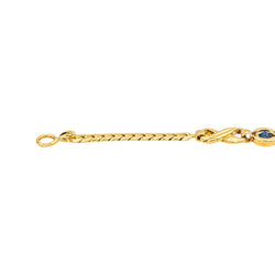 Bracelet Maille en or jaune et saphirs - Castafiore