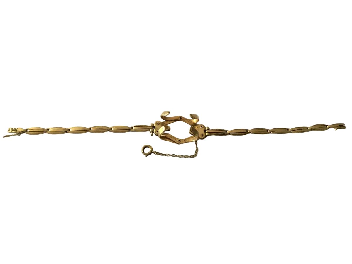 Bracelet Maille en or jaune et vermeil - Castafiore