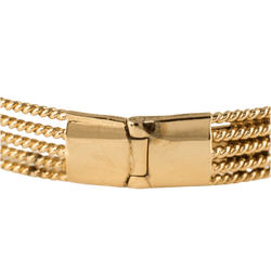 Bracelet Maille en or jaune, platine et diamants - Castafiore