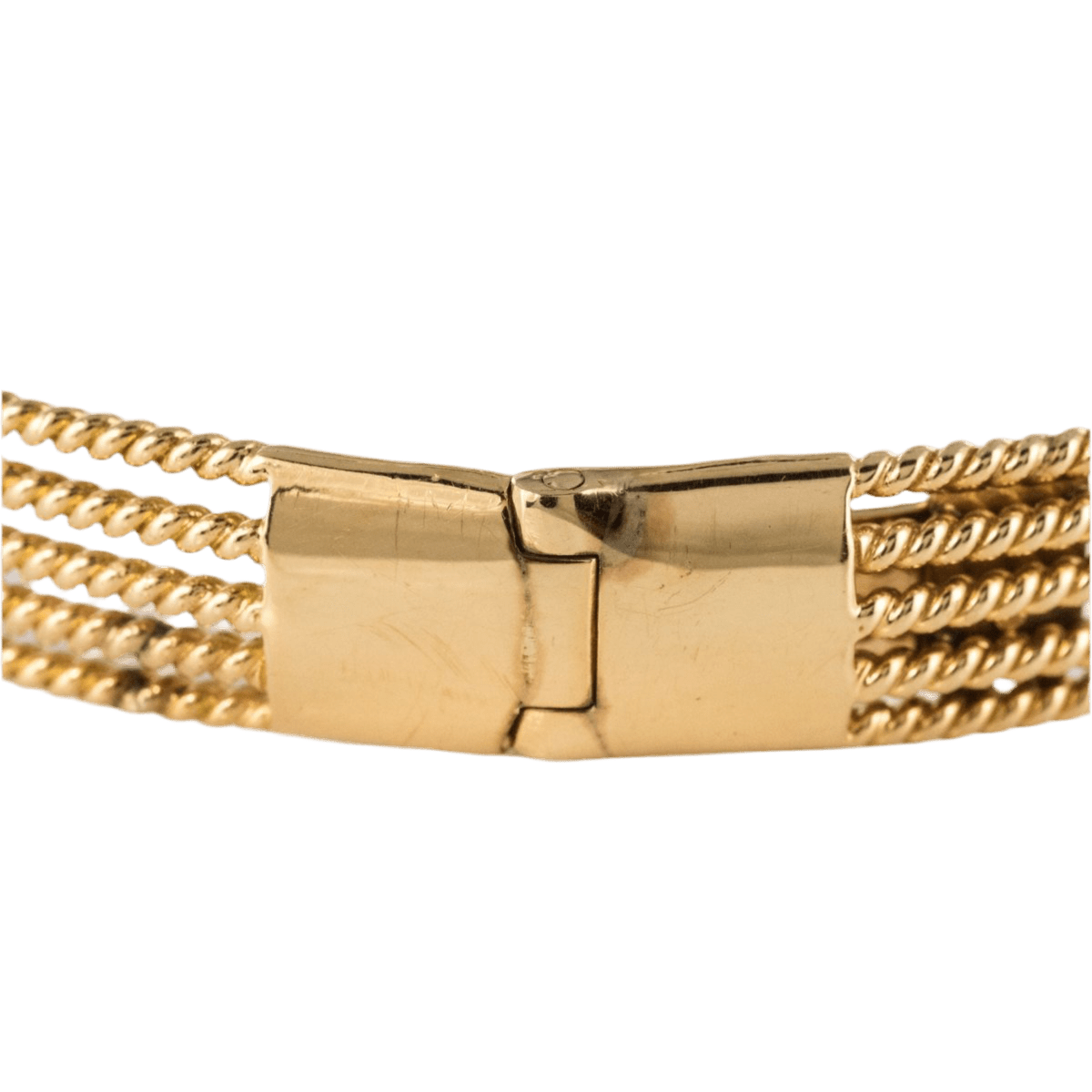 Bracelet Maille en or jaune, platine et diamants - Castafiore