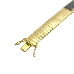 Bracelet Maille en or jaune, saphirs et diamants - Castafiore