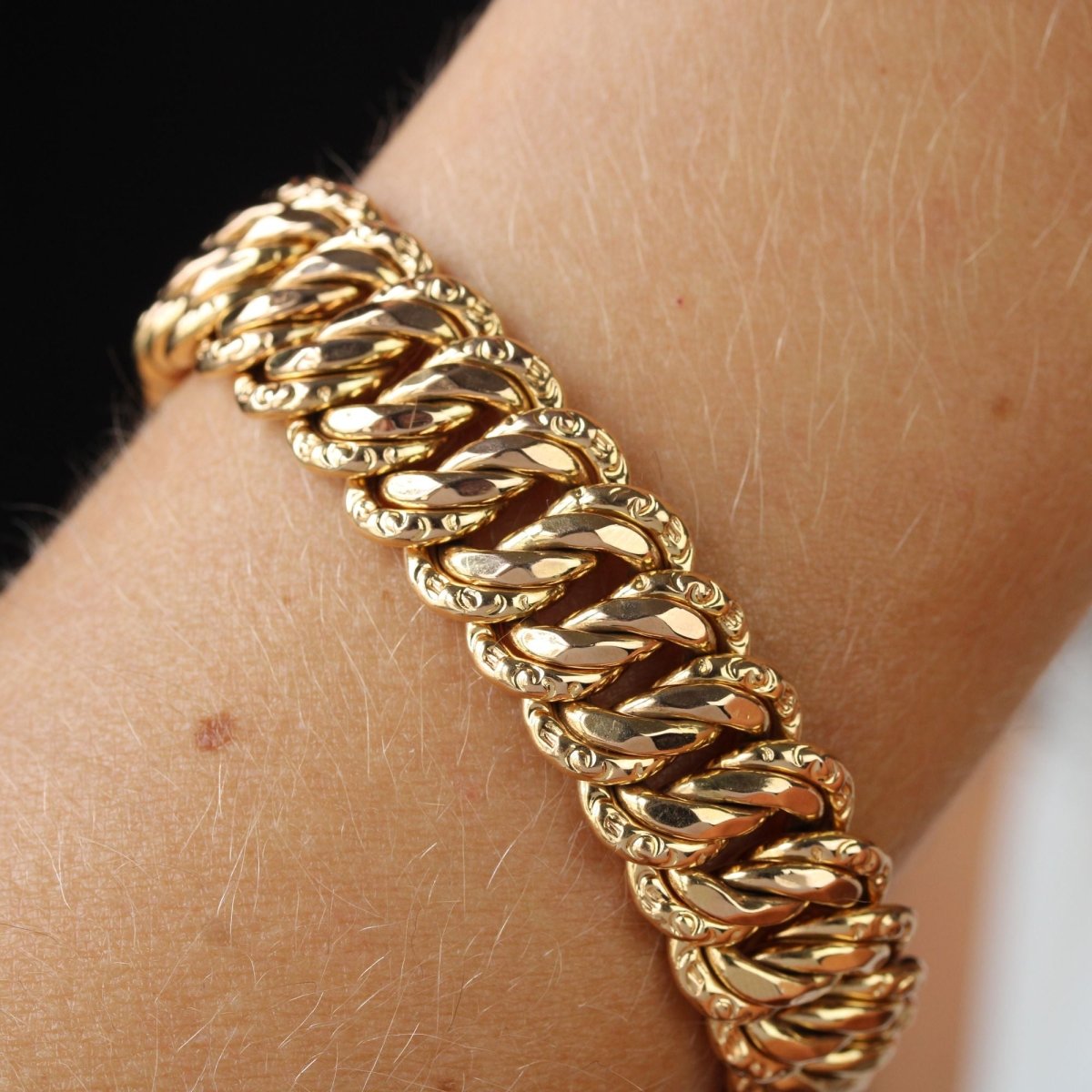 Bracelet Maille en or rose - Castafiore