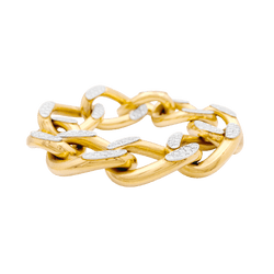 Bracelet Maille en or rose, or blanc et diamants - Castafiore