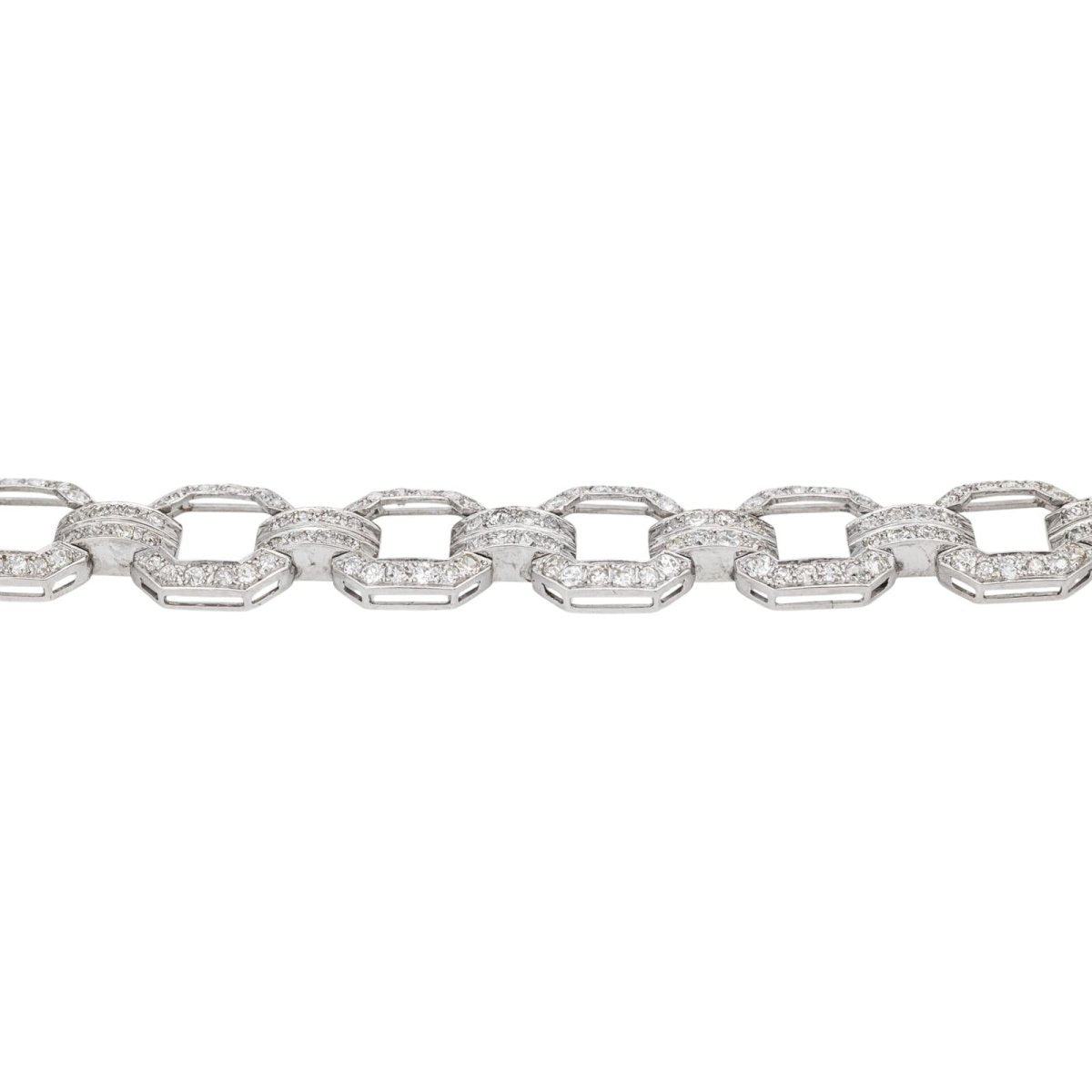 Bracelet Maille en platine et diamants - Castafiore
